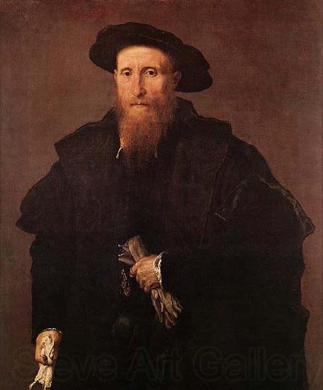 Lorenzo Lotto Gentleman with Gloves Spain oil painting art
